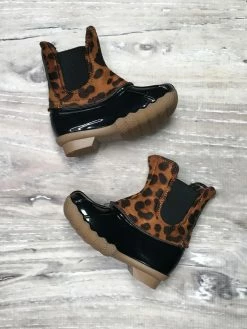 Sydney So Sweet Cheetah Print Duck Boots Footwear
