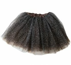 Sydney So Sweet Cheetah Tutu Skirt - Kids Size 3-Layer Tulle Basic Ballet Dance Costume Tutus For Girls Animal Print