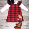 Sydney So Sweet Dresses & Skirt Sets Clarice Christmas Presents Tartan Plaid Girls Jumper Dress Set