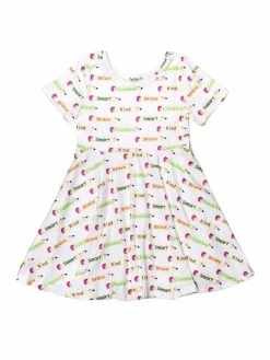 Sydney So Sweet Creative, Smart, Inspiring Pencil Short Sleeve Girls Back To School Skater Dress