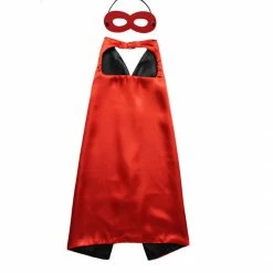 Sydney So Sweet Red & Black Superhero Or Princess Reversible Cape & Mask Costume Set Costumes For Kids