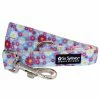 Sydney So Sweet Wildflower Daisy Pink & Blue 5' Cute & Bright Dog Leash On Wednesday, We Wear Pink
