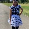 Sydney So Sweet Girls Dalmatian Costume - Complete Kids Costume Set With Polka Dot Tutu, Tail, Bow Tie, & Headband Ears Costumes For Kids