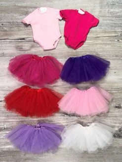 Sydney So Sweet Doll Tutu Or Leotard - 3 Layer Tulle Skirt Or Dance Outfit For 18 Inch Dolls On Wednesday, We Wear Pink
