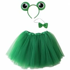 Sydney So Sweet Adult & Plus Tutu Costumes Adult Frog Costume - Green Tutu Skirt, Tail, & Headband Set For Adult Or Plus Size