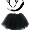 Sydney So Sweet Adult & Plus Tutu Costumes Adult Black Cat Costume - Tutu Skirt, Tail, & Headband Set For Adult Or Plus Size