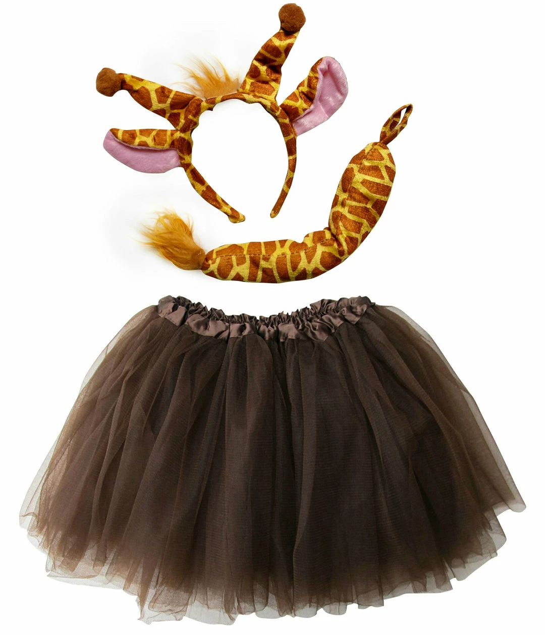 Sydney So Sweet Adult Giraffe Costume - Brown Tutu Skirt, Tail, & Headband Set For Adult Or Plus Size Adult & Plus Tutu Costumes 1 Sydney So Sweet Adult Giraffe Costume - Brown Tutu Skirt, Tail, & Headband Set For Adult Or Plus Size Adult & Plus Tutu Costumes