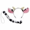Sydney So Sweet Cow Headband Ears & Tail, Kid Or Adult Costume Accessories