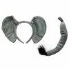 Sydney So Sweet Costumes For Kids Elephant Headband Ears & Tail, Kid Or Adult Costume Accessories