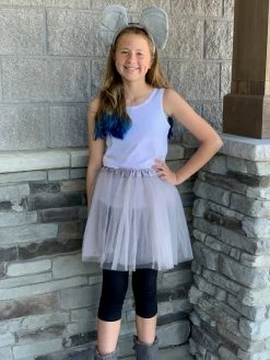 Sydney So Sweet Costumes For Kids Girls Gray Elephant Costume - Complete Kids Costume Set With Tutu, Tail, & Ears