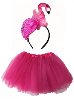Sydney So Sweet Costumes For Kids Flamingo Costume Pink - Complete Kids Costume Set With Tutu And Headband
