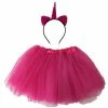 Sydney So Sweet Girls Hot Pink Unicorn Costume - Complete Kids Costume Set With Tutu & Flip Sequin Unicorn Headband Horn Costumes For Kids