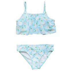 Sydney So Sweet Dandelion Wishes Girls Swim Two Piece Flounce Bikini Swimsuit