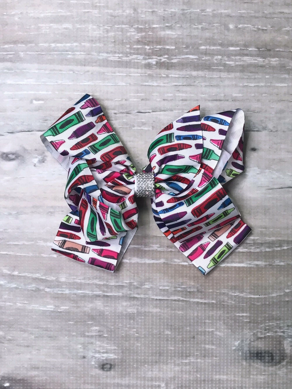 Sydney So Sweet New Arrivals Get Your Cray-On Girls Back To School Large Hair Bow 2 Sydney So Sweet New Arrivals Get Your Cray-On Girls Back To School Large Hair Bow