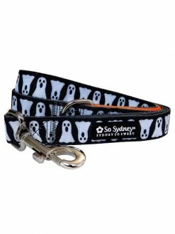 Sydney So Sweet Spooky Ghost Halloween Holiday Dog Leash For Small, Medium, Large Dogs