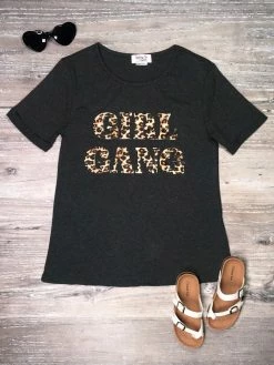Sydney So Sweet Girl Gang Cheetah Short Sleeve Matching Mom Top New Arrivals