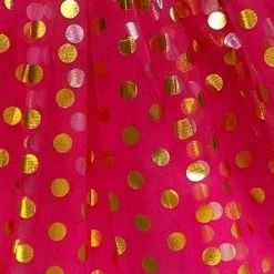 Sydney So Sweet Hot Pink And Gold Polka Dot Tutu Skirt Costume For Girls, Women, Plus On Wednesday, We Wear Pink