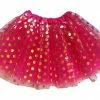 Sydney So Sweet Hot Pink And Gold Polka Dot Tutu Skirt Costume For Girls, Women, Plus On Wednesday, We Wear Pink