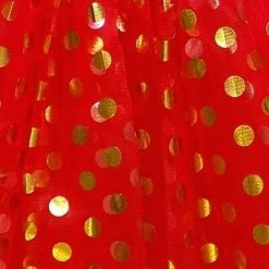 Sydney So Sweet Tutu & Costume Shop Red And Gold Polka Dot Tutu Skirt Costume For Girls, Women, Plus