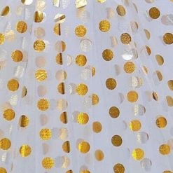 Sydney So Sweet Tutu & Costume Shop White And Gold Polka Dot Tutu Skirt Costume For Girls, Women, Plus