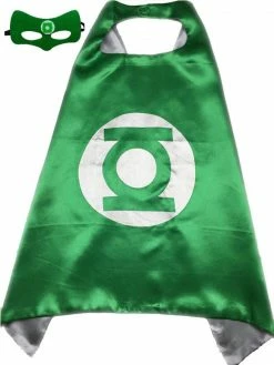 Sydney So Sweet Green Light Man Cape & Mask Set Costume For Adults
