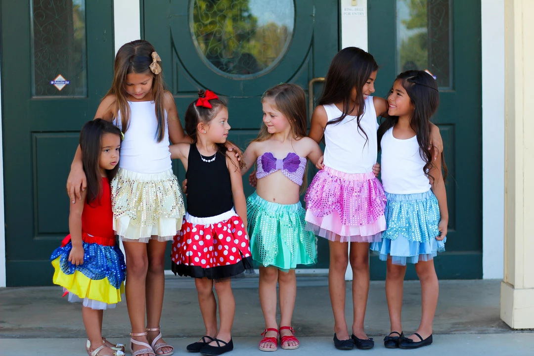 Sydney So Sweet Mom & Me Matching Belle Gold Yellow Princess Costume Tutu Skirt In Kid, Adult, Or Plus Size 5 Sydney So Sweet Mom & Me Matching Belle Gold Yellow Princess Costume Tutu Skirt In Kid, Adult, Or Plus Size