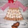 Sydney So Sweet Gumdrop Gingerbread Houses Red Stripe Girls Christmas Dress Dresses & Skirt Sets