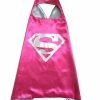 Sydney So Sweet Super Hero Girl Hot Pink Cape & Mask Set Costume For Adults