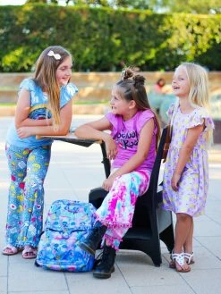 Sydney So Sweet School Rocks Rainbow Tie Dye Bell Bottom Girls Back To School Outfit New Arrivals