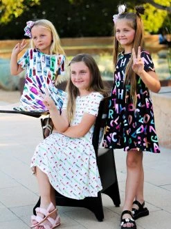Sydney So Sweet New Arrivals Get Your Cray On Short Sleeve Girls Back To School Crayon Skater Dress 11 Sydney So Sweet New Arrivals Get Your Cray On Short Sleeve Girls Back To School Crayon Skater Dress