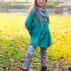 Sydney So Sweet Rose Garden Green Ruffle Girls Winter Scarf Outfit