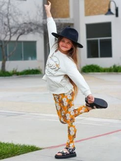 Sydney So Sweet 2 Piece Pants Outfits Think Happy Be Happy Butterfly Daisy Yellow Girls Outfit