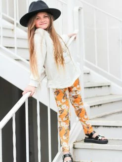 Sydney So Sweet 2 Piece Pants Outfits Think Happy Be Happy Butterfly Daisy Yellow Girls Outfit