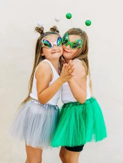 Sydney So Sweet Alien Costume Green - Complete Kids Costume Set With Tutu, Headband, & Sunglasses Costumes For Kids