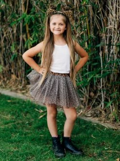 Sydney So Sweet Girls Cheetah Costume Or Leopard Costume - Complete Kids Costume Set With Tutu, Tail, & Ears