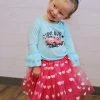 Sydney So Sweet Hot Pink Heart Valentine's Day Tutu Skirt Costume For Toddler, Girls, Women, Plus