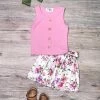Sydney So Sweet New Arrivals Hey There Dahlia Pink & Purple Floral Girls Shorts Outfit