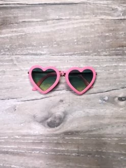 Sydney So Sweet Valentine's Day Hot Pink Heart Sunnies For Little Girls