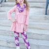 Sydney So Sweet Scarf Outfits Daisy Dreams Dusty Pink Rose Ruffle Girls Scarf Outfit