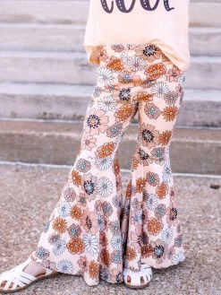 Sydney So Sweet New Arrivals Kind Is The New Cool Retro Floral Bell Bottom Girls Outfit