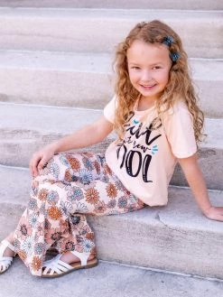 Sydney So Sweet New Arrivals Kind Is The New Cool Retro Floral Bell Bottom Girls Outfit
