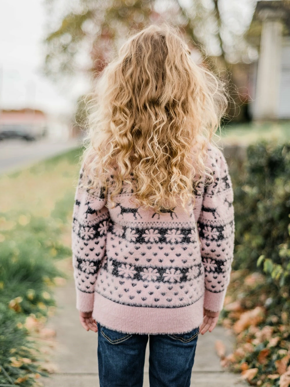 Sydney So Sweet Pink Snow Fair Isle Deer Fuzzy Girls Sweater Top T-Shirts & Tops 6 Sydney So Sweet Pink Snow Fair Isle Deer Fuzzy Girls Sweater Top T-Shirts & Tops