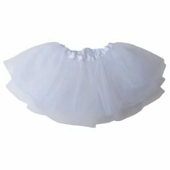 Sydney So Sweet White Baby Infant Tulle Tutu Skirt Baby Size 5 Layer Basic Ballet Tutu Baby Boutique