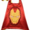 Sydney So Sweet Capes, Headbands, & Costume Accessories Super Hero Iron Man Cape & Mask Set Costume For Adults