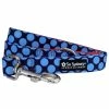 Sydney So Sweet Red & Blue Jumbo Polka Dots Bright & Fun Dog Leash Sweet Pup