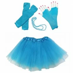 Sydney So Sweet Neon Blue 80's Costume Tutu & Accessories For Kids Costumes For Kids