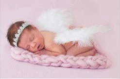 Sydney So Sweet Pink - Chunky Knit Infant Baby Layering Photo Prop Blanket Or Basket Stuffer