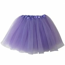 Sydney So Sweet Butterflies Lavender Tutu Skirt - Kids Size 3-Layer Tulle Basic Ballet Dance Costume Tutus For Girls