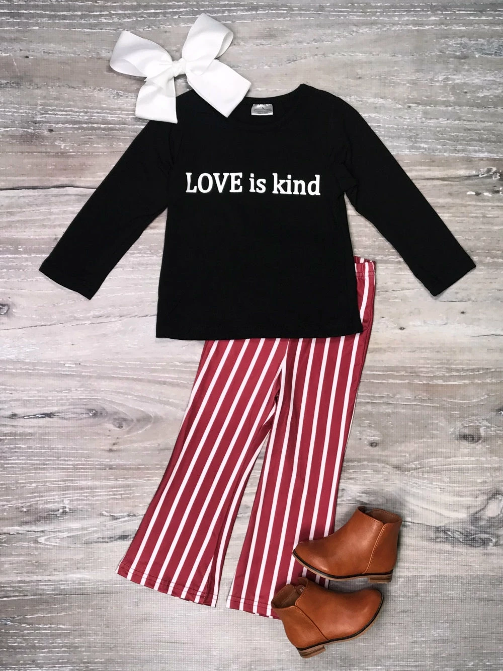 Sydney So Sweet Love Is Kind Cheetah Red Stripe Girls Three Piece Outfit 2 Piece Pants Outfits 3 Sydney So Sweet Love Is Kind Cheetah Red Stripe Girls Three Piece Outfit 2 Piece Pants Outfits