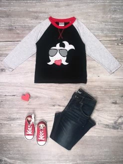 Sydney So Sweet T-Shirts & Tops Love Bites Shark Boys Raglan T-Shirt